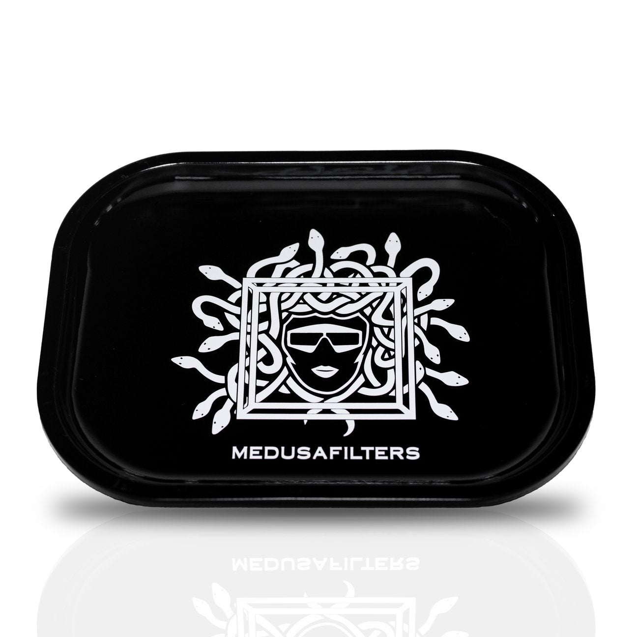 MedusaFilters Rolling Tray Black aus Edelstahl, 18×14 cm