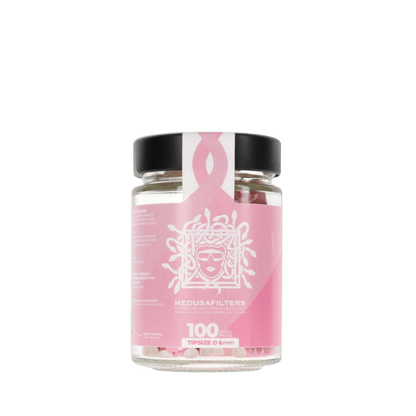 MedusaFilters ROSÉ 100er Glas Hybrid Aktivkohlefilter 6 mm