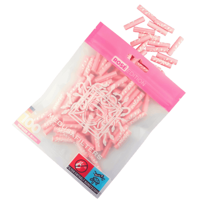 MedusaFilters Rosé Hybrid Aktivkohlefilter 6 mm 100er Pack