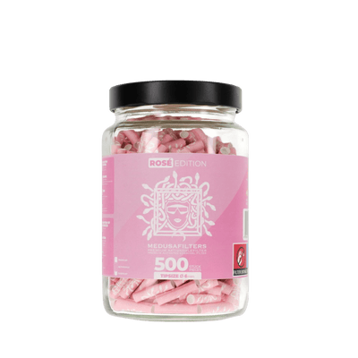 MedusaFilters Rosé Hybrid Aktivkohlefilter 6 mm im 500er Glas