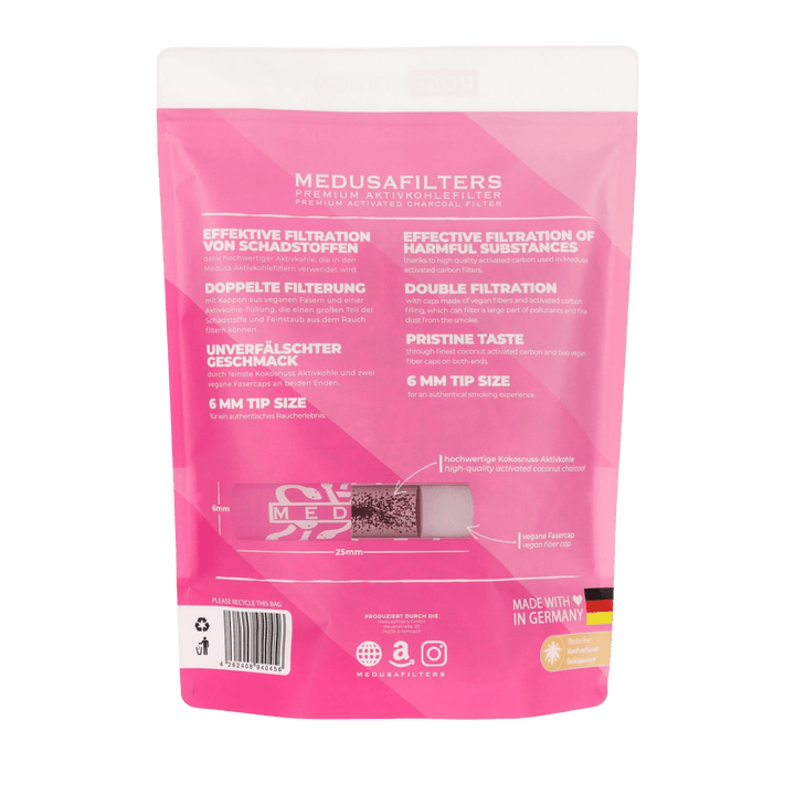 Detailansicht MedusaFilters Rosé 1000+10 Pack – Hybridfilter 6 mm