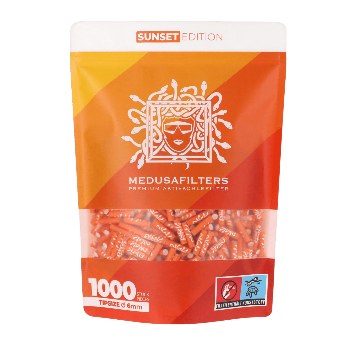 MedusaFilters SUNSET Hybrid Aktivkohlefilter 6 mm 1000+10 Pack