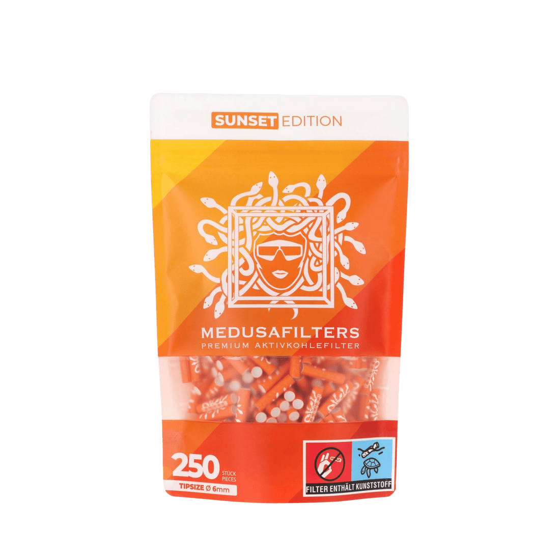 MedusaFilters SUNSET Hybrid Aktivkohlefilter 6 mm 250+5 Pack