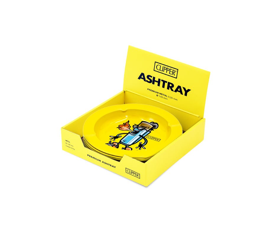 Metal Ashtray - 135mm - Clipper Character metallic kaufen bei rauchwerk.ch