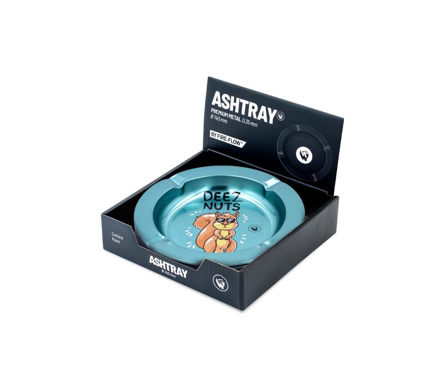 Metal Ashtray - 135mm - Deez Nutz metallic kaufen bei rauchwerk.ch