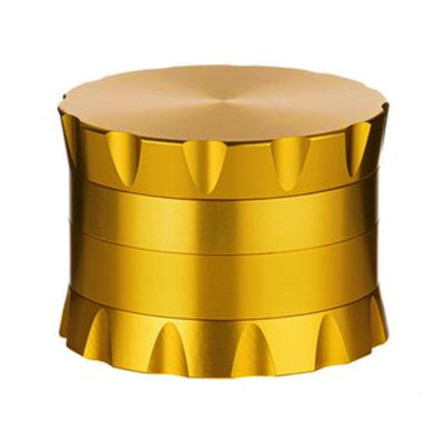 Metall-Grinder 4-teilig, 60 mm, Gold – Mühle für Kräuter und Tabak