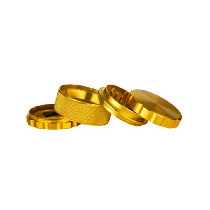 Super Heroes Metal Grinder in Gold, geriffelt, 4-teilig, 60 mm