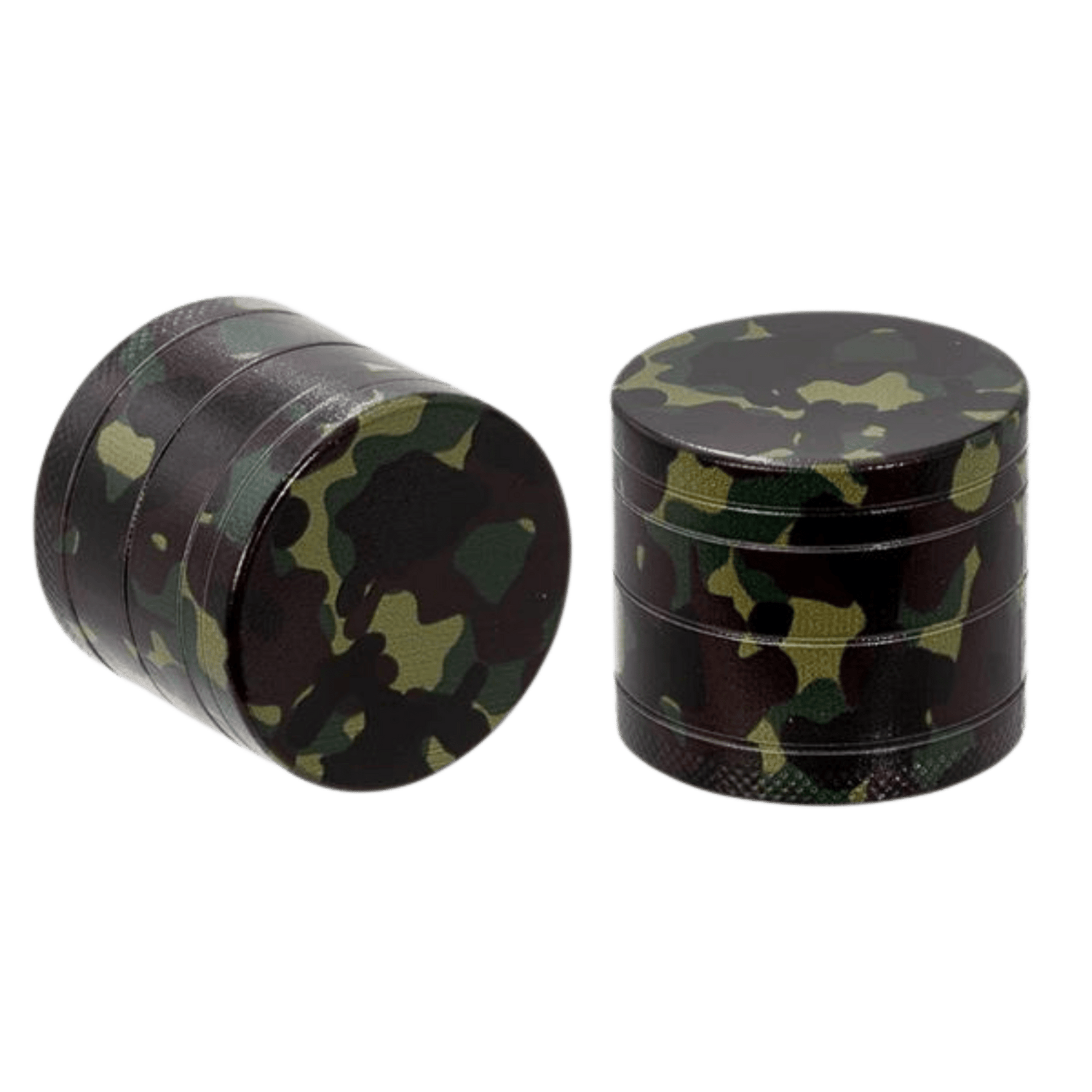 Metallgrinder Military Camouflage 40mm, 4-teilig mit Sieb