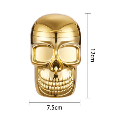 Metallic Skull Auto Aschenbecher mit LED Beleuchtung Detailansicht