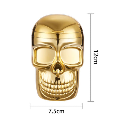 Metallic Skull Auto Aschenbecher mit LED Beleuchtung Detailansicht