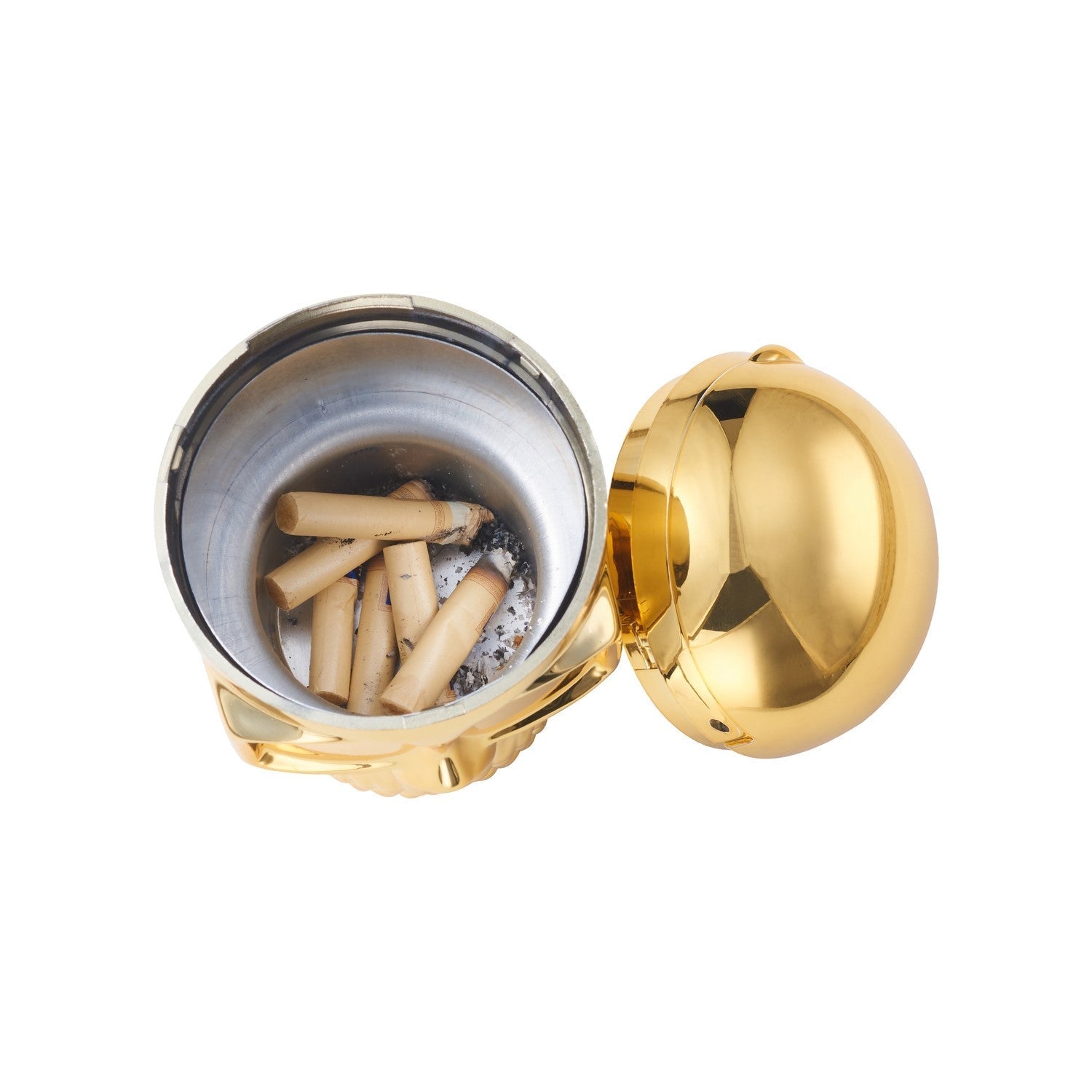 Metallic Skull Autoaschenbecher Maße: 12 cm hoch, 7,5 cm breit