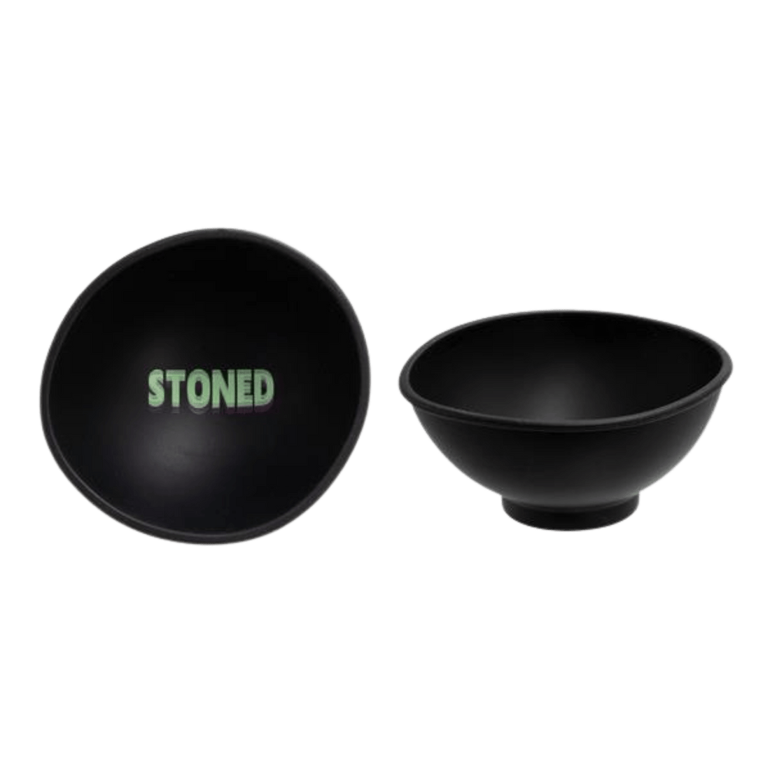 Schwarze Silikon Mischschale mit Stoned-Design, 70×30 mm