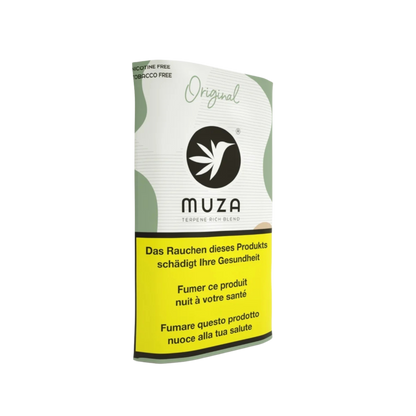 MUZA Hemp Original 10g Tabakersatz Detailansicht der Packung