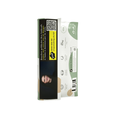 MUZA Hemp Original Tabakersatz 10g Rückseite mit Inhaltsinfos