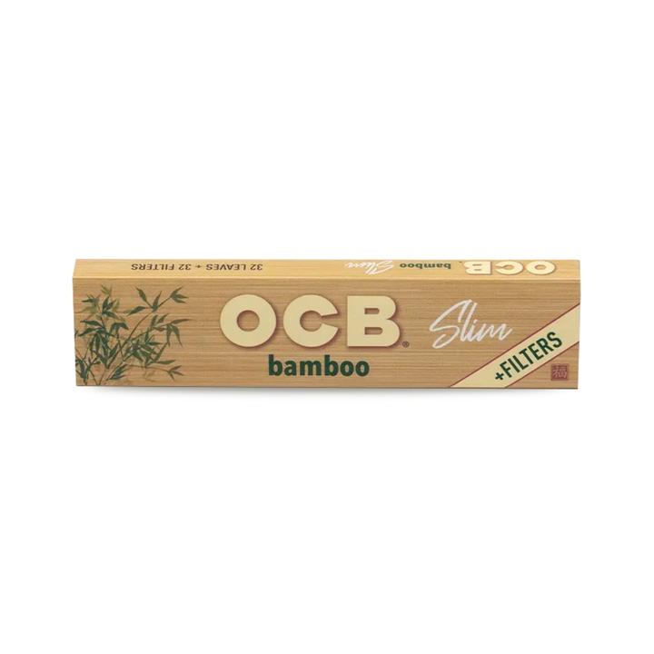 OCB Bamboo Slim Tips Display mit 32 Heftchen