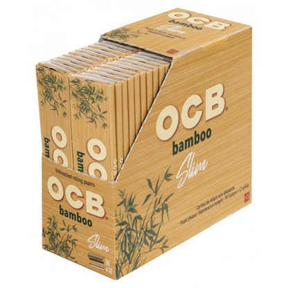OCB Bamboo Slim Kingsize Display mit 50 Heftchen
