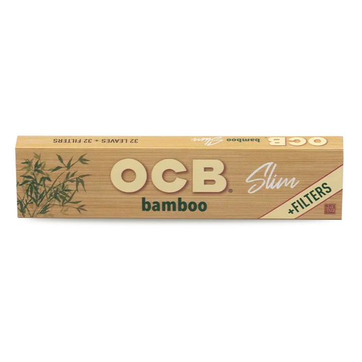 OCB Bamboo Slim Tips Display mit 32 Heftchen