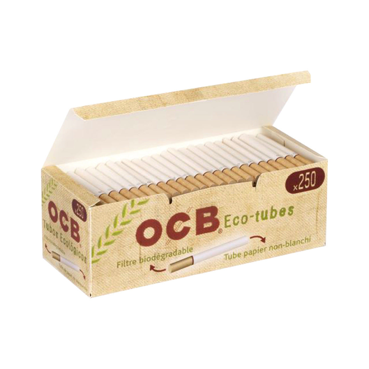OCB ECO Zigarettenhülsen, 4 x 250 Stück