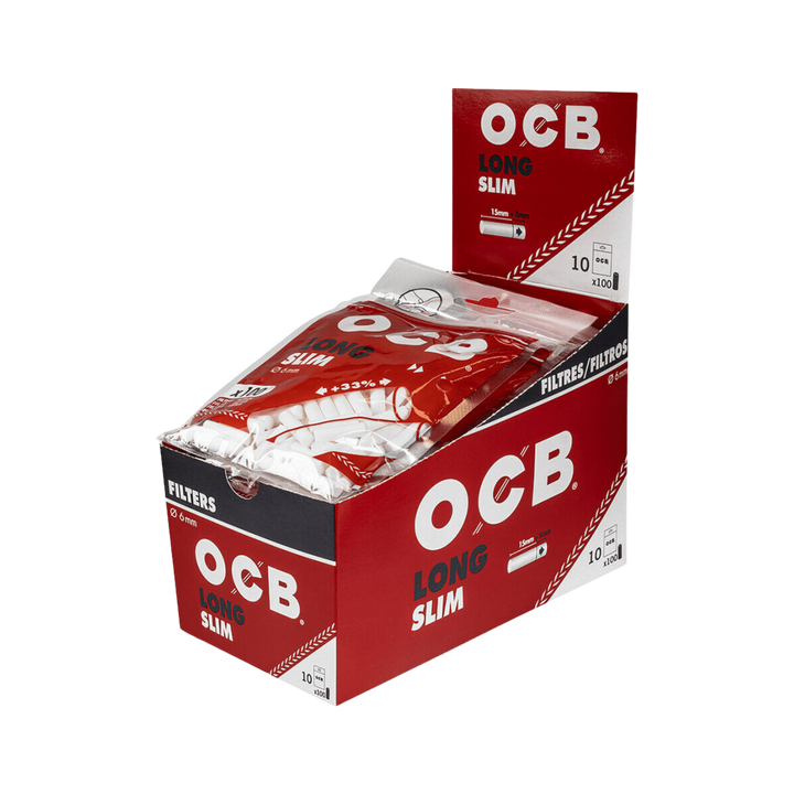 OCB Filter Slim Long 6mm Display mit 10 Beuteln