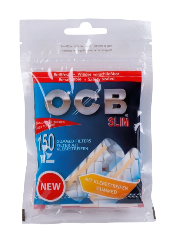 OCB Slim Filter gummiert, 10 x 150 Stück