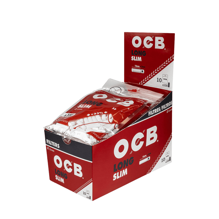 OCB Filter Slim Long 6mm Display mit 10 Beuteln