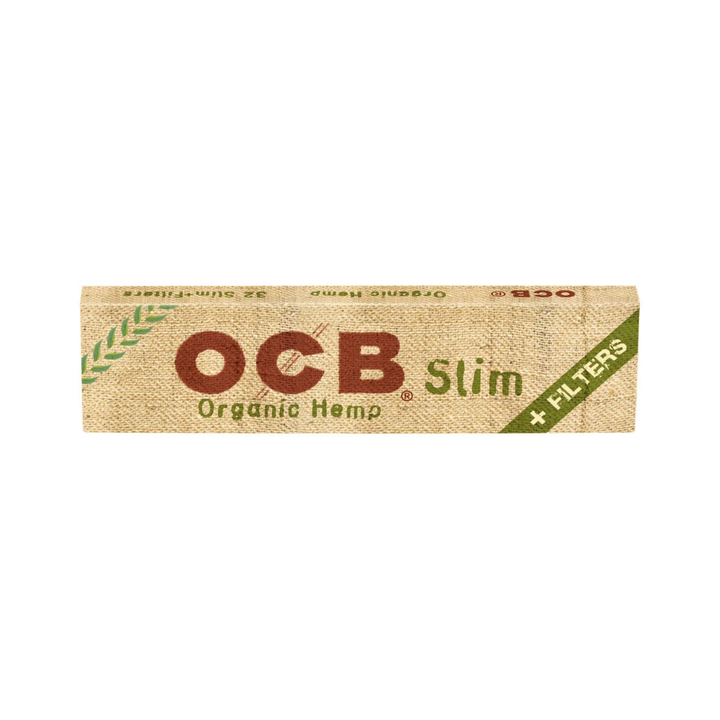 OCB Organic Hemp Slim Tips Heftchen mit 32 Papers