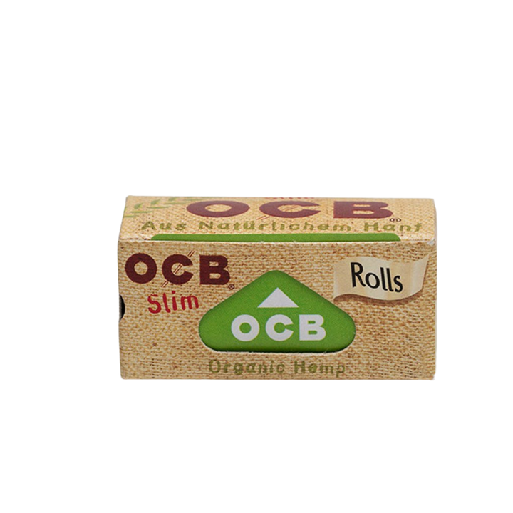 OCB Organic Hemp Slim Rolls Verpackung Rückseite mit Produktinfos