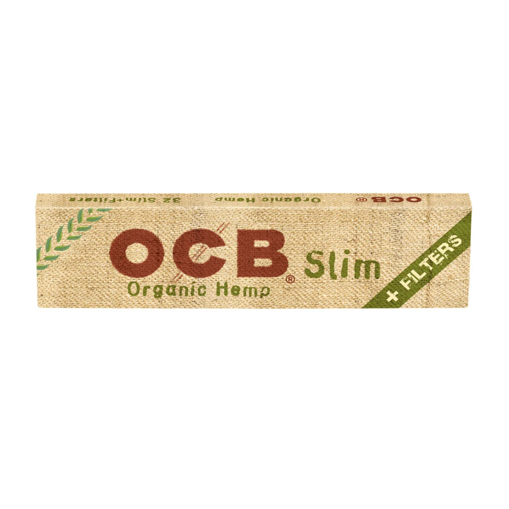OCB Organic Hemp Slim Tips Heftchen mit 32 Papers
