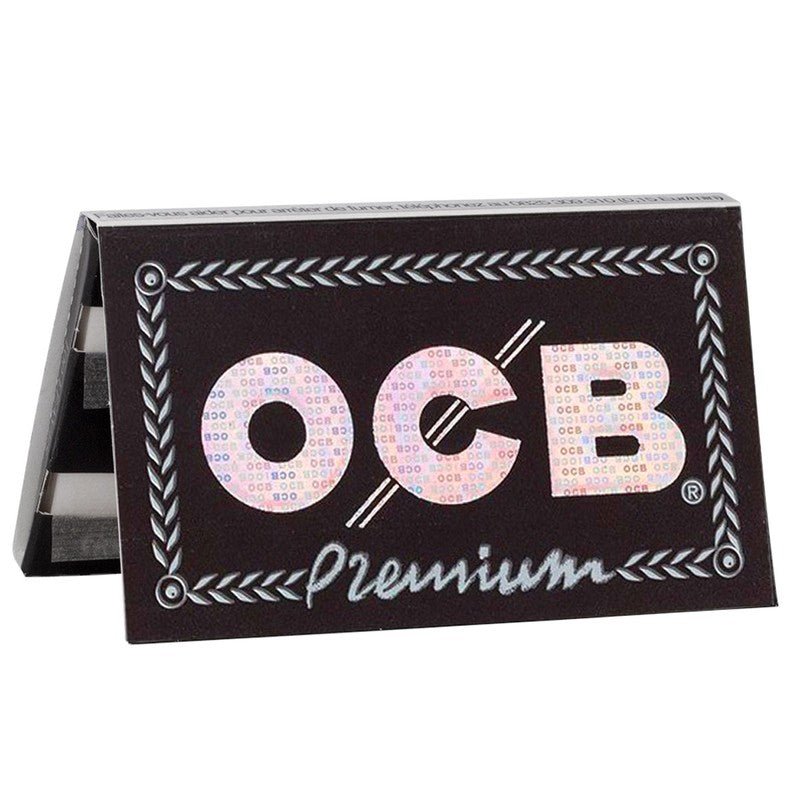 OCB Premium Double Window Heftchen geöffnet mit Blättchen
