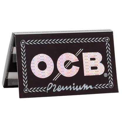 OCB Premium Double Window Heftchen geöffnet mit Blättchen