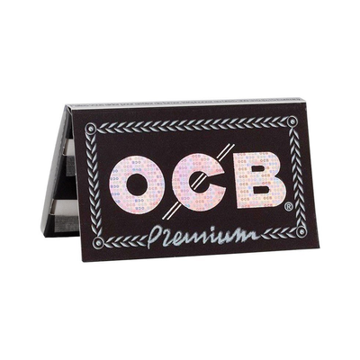 OCB Premium Double Window Heftchen geöffnet mit Blättchen