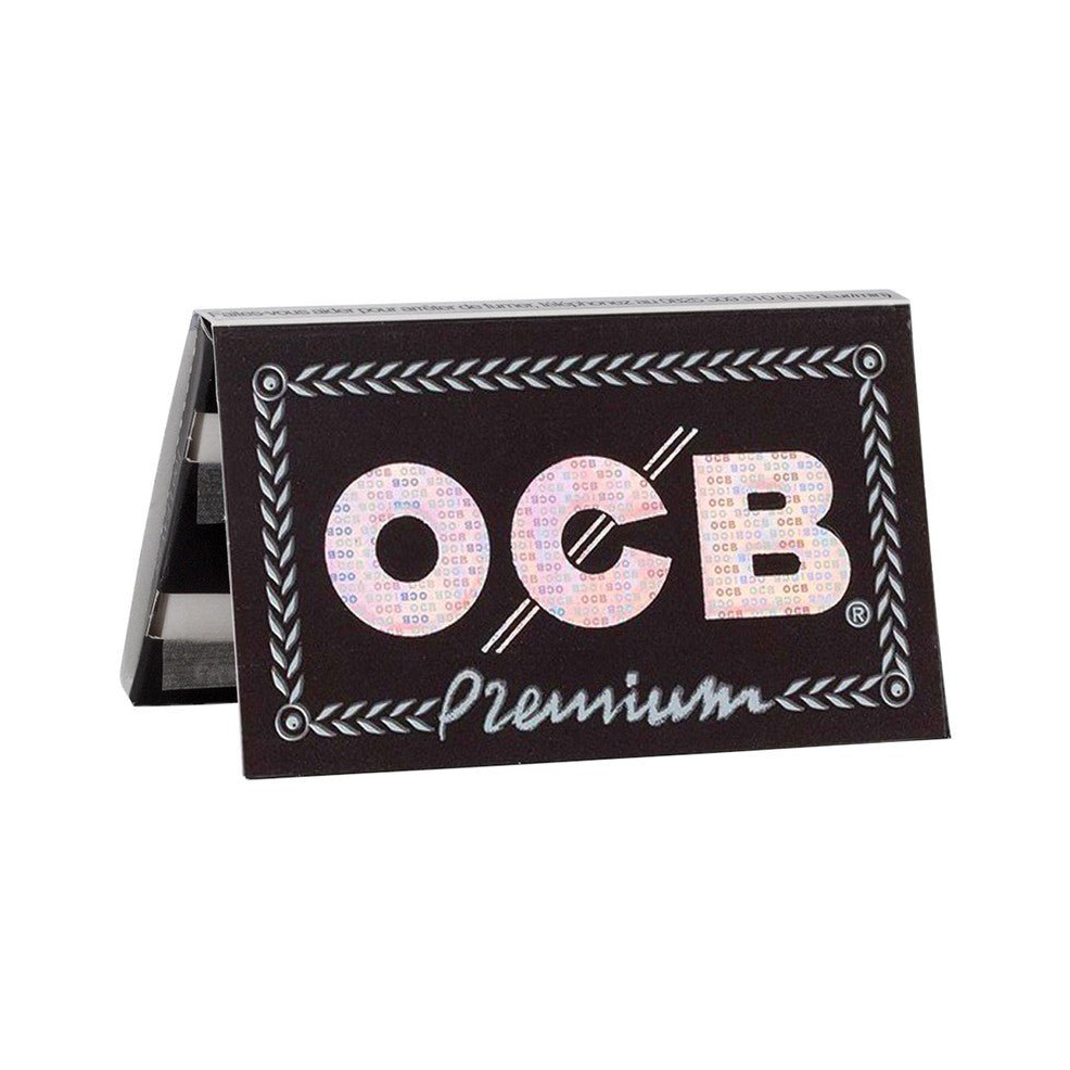 OCB Premium Double Window Heftchen geöffnet mit Blättchen