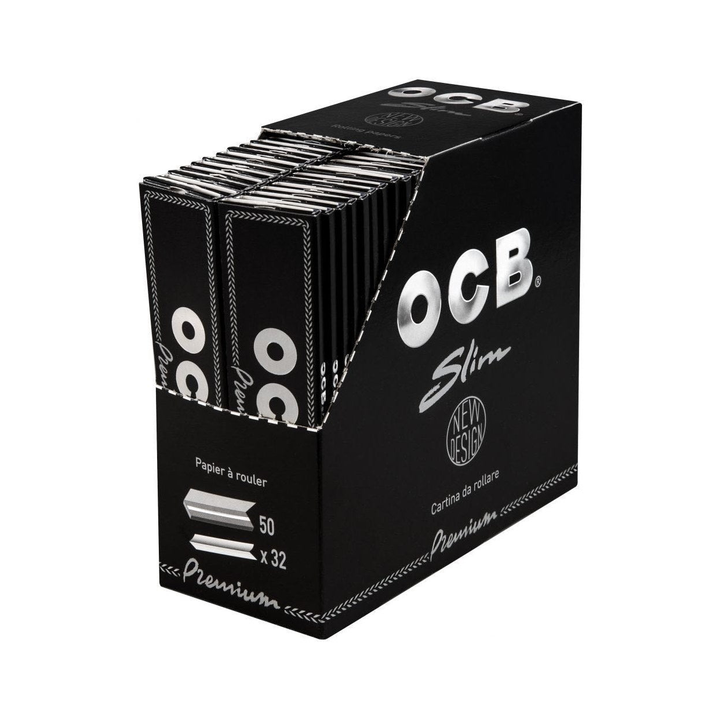OCB Premium King Size Slim Display mit 50 Heftchen à 32 Blatt