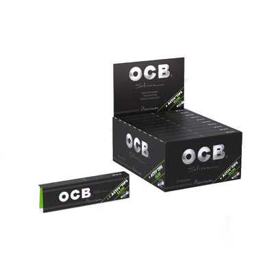 OCB Premium Slim mit Activefilter 7 mm, 20 Stück – Zigarettenpapier mit Filtern