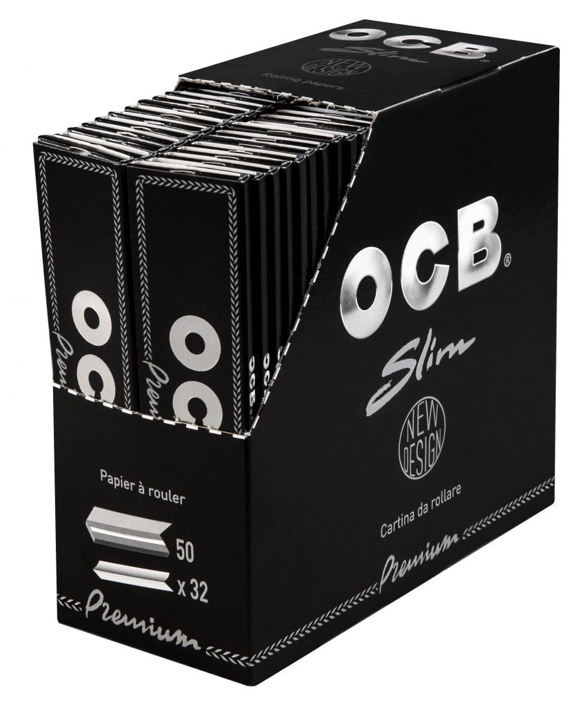OCB Premium Slim Kingsize Longpapers Detailansicht der Verpackung