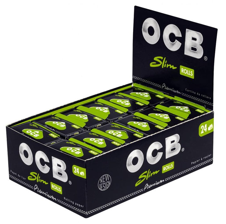 OCB Premium Slim Rolls 24er Pack mit Rollen