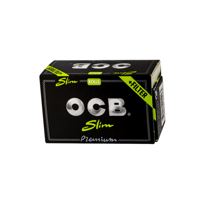 OCB Premium Slim Rolls + Tips Packung mit Rollpapier
