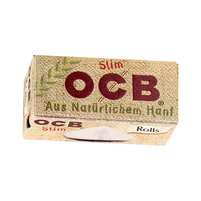 OCB Organic Hemp Slim Rolls Rollpapier Detailansicht ausgezogen