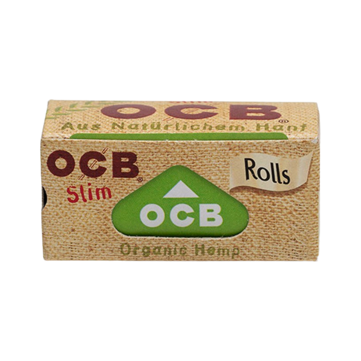 OCB Organic Hemp Slim Rolls Verpackung Rückseite mit Produktinfos