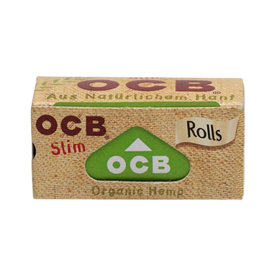 OCB Organic Hemp Slim Rolls Verpackung Rückseite mit Produktinfos