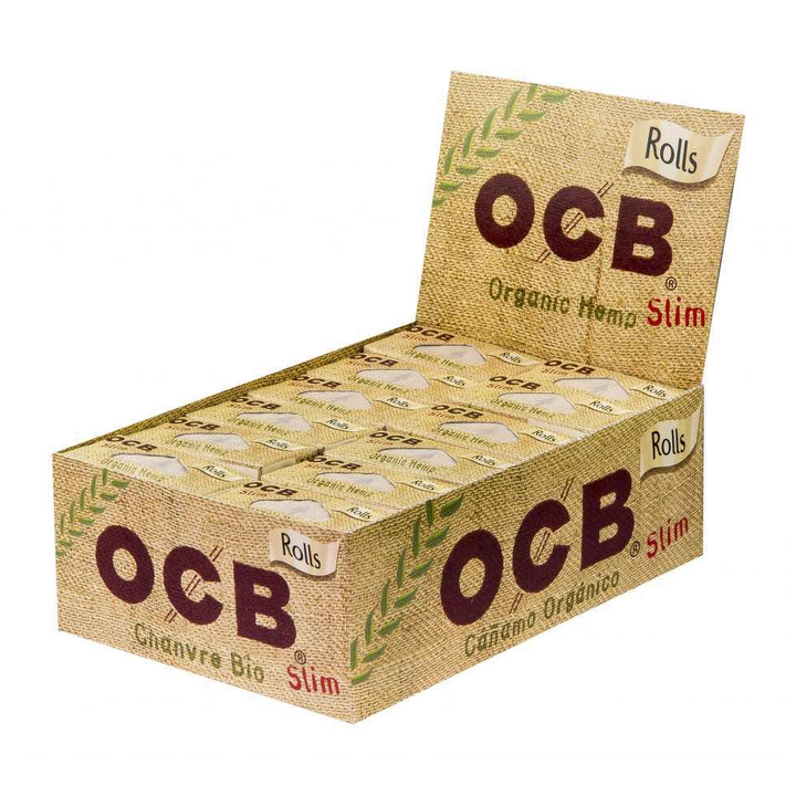 OCB Organic Hemp Slim Rolls Display mit 24 Rollen