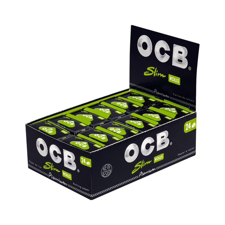 OCB Premium Slim Rolls 24er Pack mit Rollen