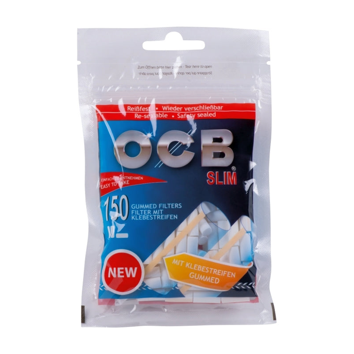 OCB Slim Filter gummiert, 10 x 150 Stück