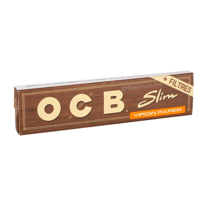 OCB Virgin Slim Unbleached Heftchen mit Papers und Tips