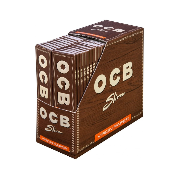 OCB Virgin Slim Unbleached Display mit 50 Heftchen