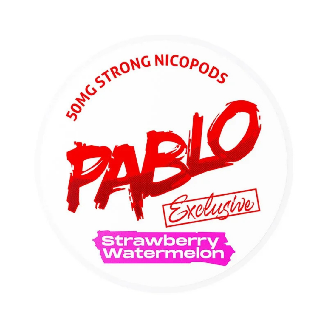 PABLO Exclusive Strawberry Watermelon 50mg/g Dose, Frontansicht