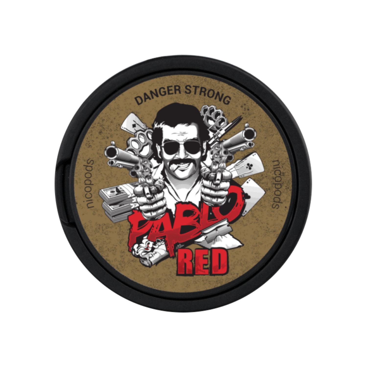 PABLO Red All White Snus Dose 16g Frontansicht