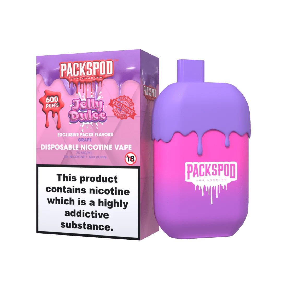 PacksPod Jelly Dulce Einweg Vape 600 Züge 20 mg/ml