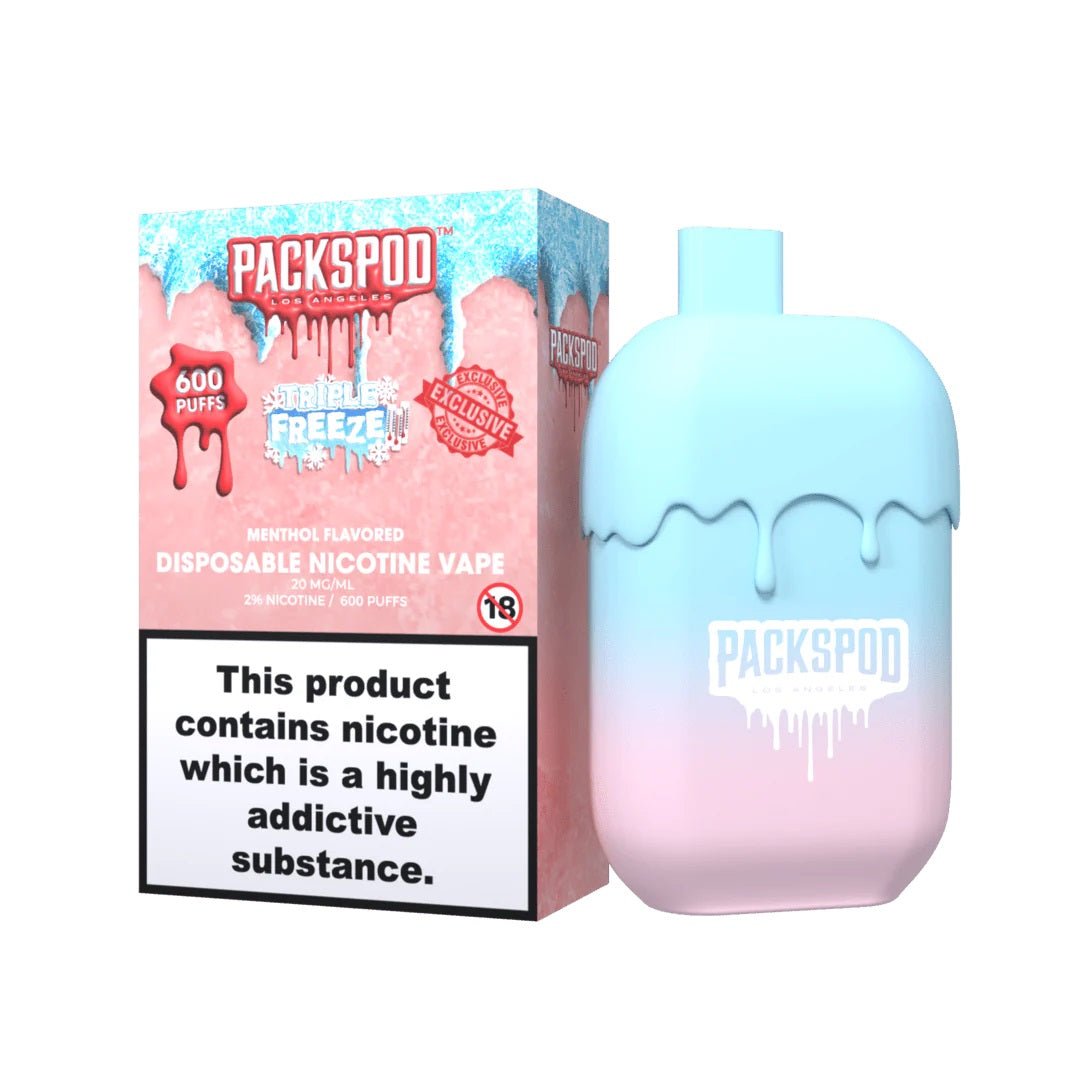 PacksPod - Triple Freeze - 600 Züge - 20mg/ml kaufen bei rauchwerk.ch