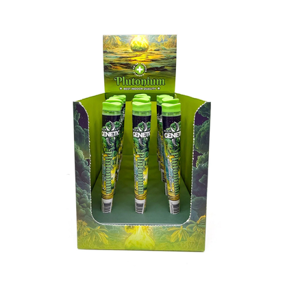 Plutonium CBD Pre-Roll Verpackung von High Level Genetics